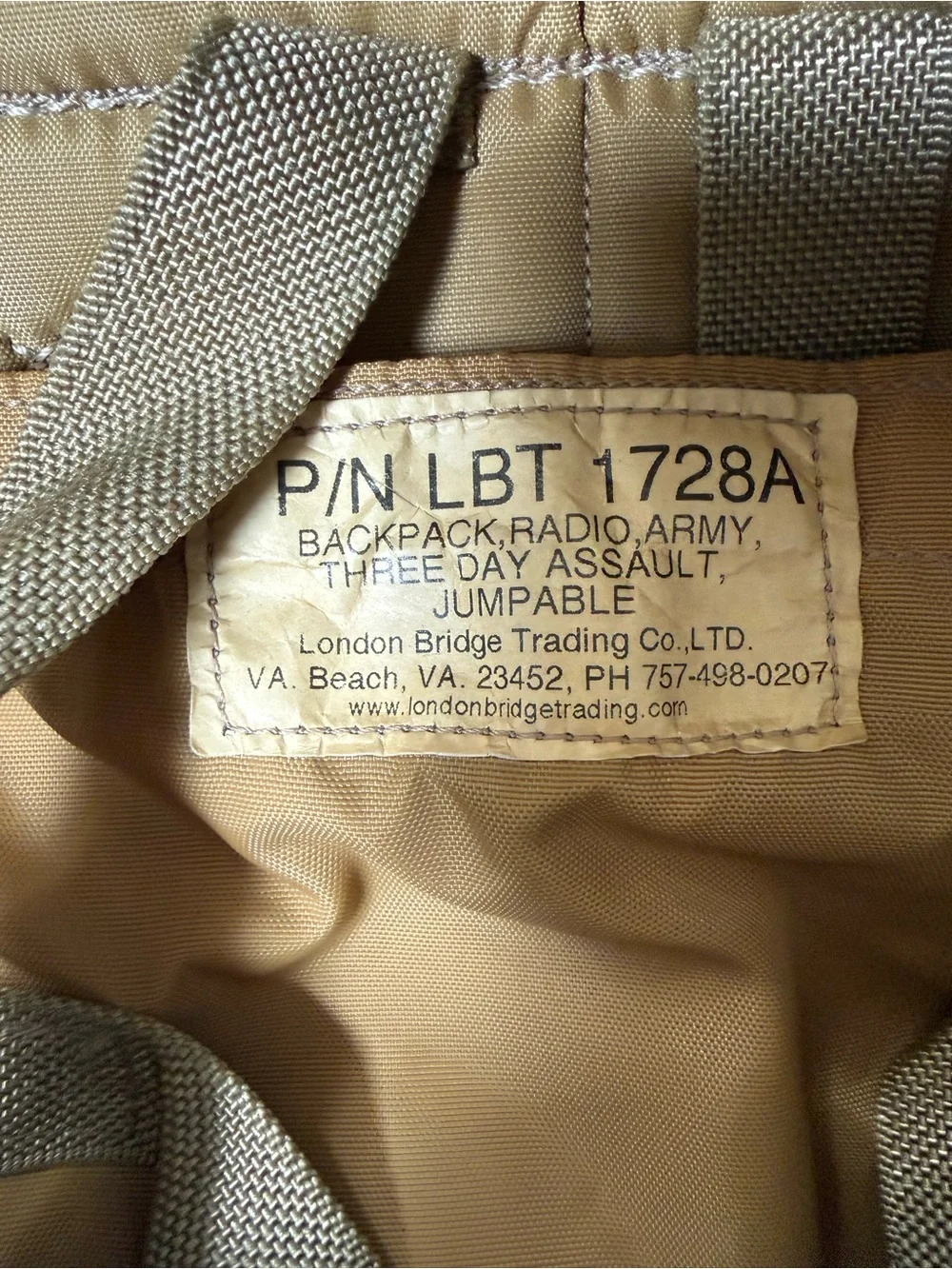 London Bridge Trading Co Three Day Assualt Backpack
